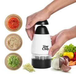 Original Slap Chop Slicer with Stainless Steel Blades | Vegetable Chopper Gadget | Mini Chopper for Salads | Kitchen Accessory