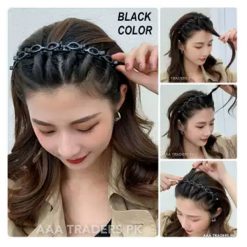 Hair Twister Headband With 8 Small Clips