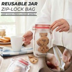 Reusable Bottle Shape Ziplock Bag