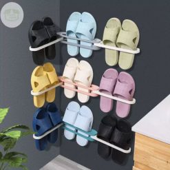 Wall Mounted Slipper Holder For Bathroom