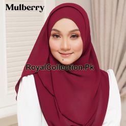 Imported Double Loop Instant Stitched Hijab ( Pearl Chiffon )